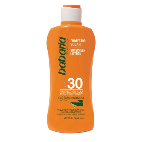 Sonnenschutzlotion SPF30 & Bräunungsbeschleuniger, Babaria, 200 ml