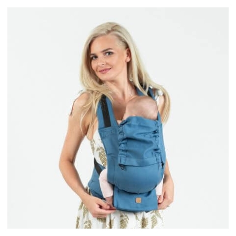 Quick Full Buckle ergonomische Babytrage, Blaustein, Isara