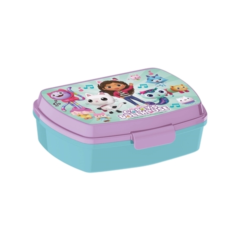 Gabby's Dollhouse Brotdose - Kinder-Brotdose mit 1 Fach - Gabby und Pandy