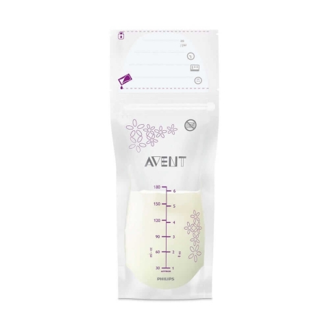 Avent Zubehör Aufbewahrungsbeutel für Muttermilch X25 180 ml