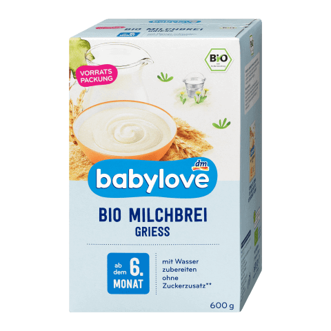 Babylove Grau mit Milch, 600 g