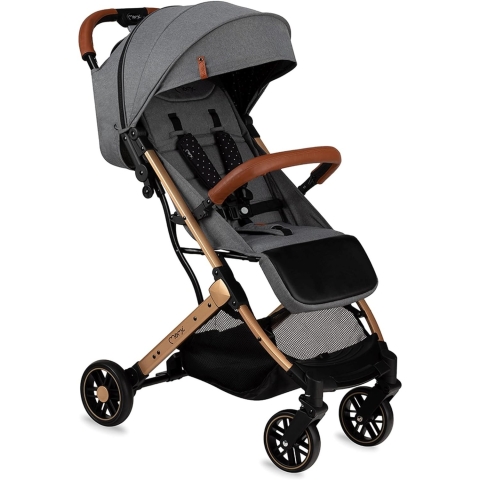 MoMi Estelle Gold Kinderwagen Grau