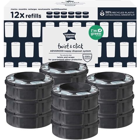 Tommee Tippee Tec Nachfüllkassetten Für Sangenic Windeltwister 12er-pack