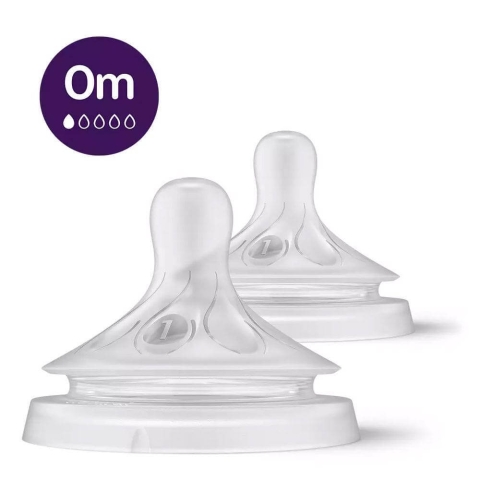 Avent Natural Response Flow 1 Brustwarze von Geburt an x2