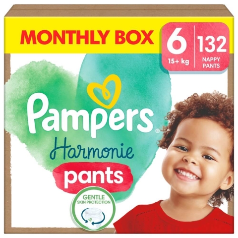 Pampers Harmonie Pants, Windeln, Größe 6, 15 kg+, 132 Stück