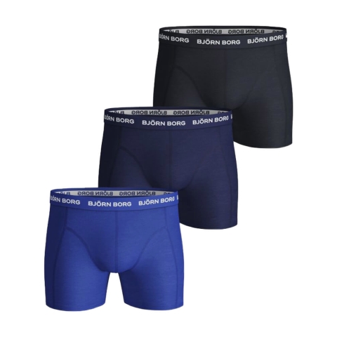 Björn Borg Essential 3-pack Cotton Stretch Shorts - Size L   3 stk.