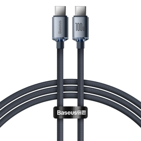 Baseus Kabel CAJY000601 USB-C - USB-C PD 100W 5A 480Mbps 1.2m - schwarz