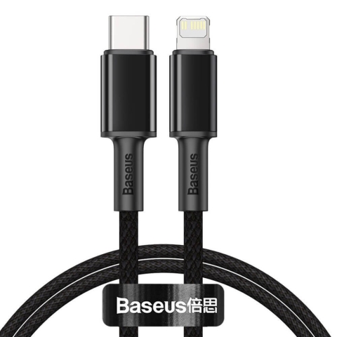 Baseus CATLGD-01 Lightning - USB-C PD 20W 480Mbps 1m Kabel - schwarz