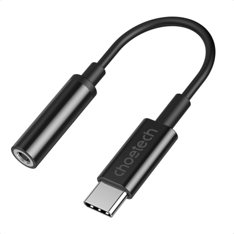 Choetech AUX003 USB-C / DC 3.5mm Audio Adapter - schwarz
