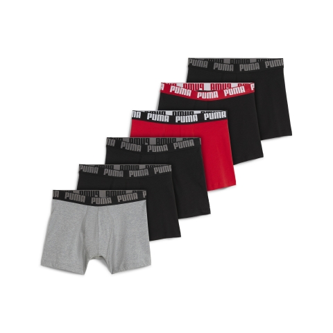 Licence Puma Boxershorts 6-er Pack Herren | Grey Combo | Größe: 5