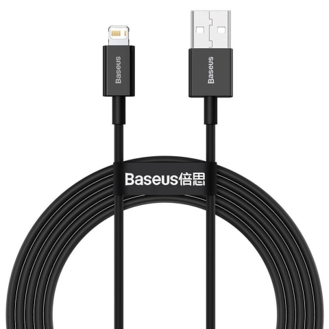 Baseus Superior USB - Lightning Kabel 2.4 A 2 m schwarz (CALYS-C01)