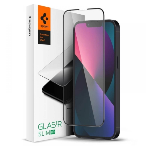 Spigen Glass FC gehärtetes Glas für iPhone 13 mini - schwarz