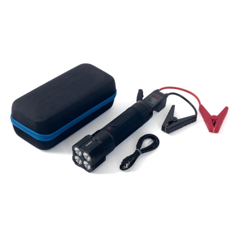 Choetech Starthilfegerät mit 8000mAh Powerbank - LED-Taschenlampe schwarz (TC0016)