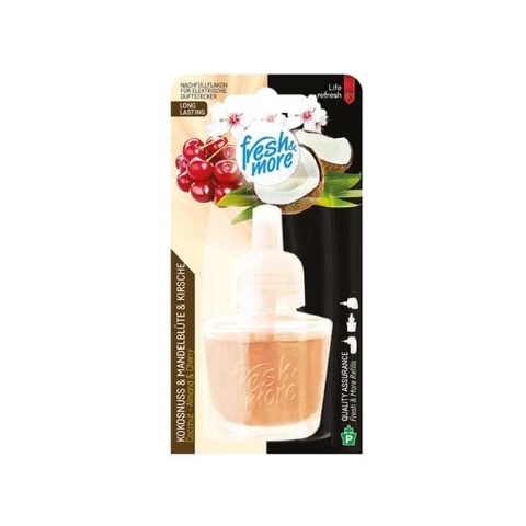 Fresh amp; More, Lufterfrischer-Patrone, Kokosnuss amp; Mandelblüte Kirsche, 19 ml
