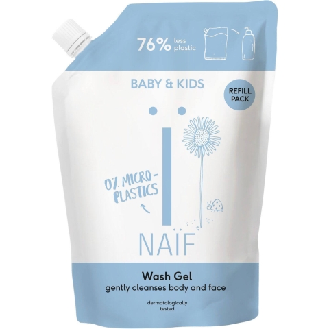 NAÏF Reinigungs- und Waschgel für Kinder und Babys Refill 500 ml