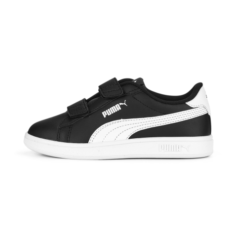 Puma Smash 3.0 Leather Sneakers für Kinder Schuhe | Black/White | Größe: 34