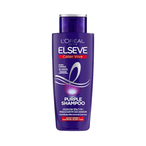 L'Oreal Paris Elseve Color-Vive Colour-Vive Violet Shampoo gegen stumpfe und kupferfarbene Töne, 200ml