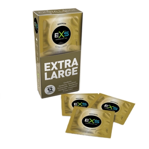 EXS Magnum Extra Large XL vergrößerte Kondome, 12 Stück
