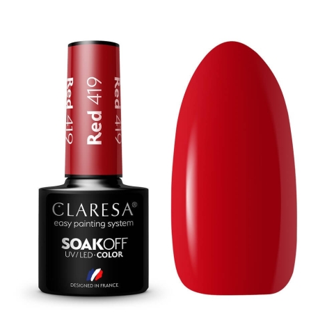 Claresa Soak Off UV/LED Rot Hybrid-Lack 419, 5g