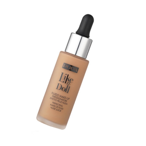 Pupa Milano Like A Doll Perfektionierendes Make-Up Fluid SPF15 Leichte Beauty Foundation 040, 30ml