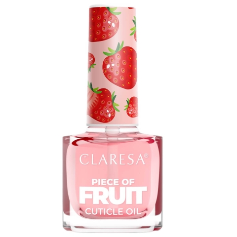 Claresa Fruchtstückchen Nagelhautöl Erdbeere, 5 ml
