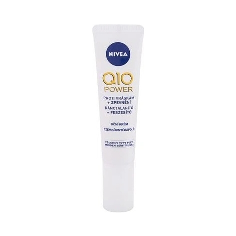 NIVEA Straffende Augencreme Q10 POWER 1×15 ml, Anti-Falten Augencreme