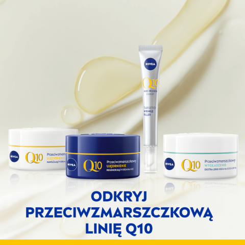 Nivea Q10 Power Nachtcreme, 50 ml - Anti-Aging Pflege mit Q10, Kreatin für gefestigte, glatte Haut amp; Faltenreduktion