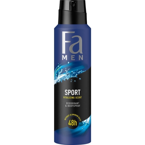 Fa Men Sport Deodorant Spray mit grünem Zitrusgeschmack, 150ml