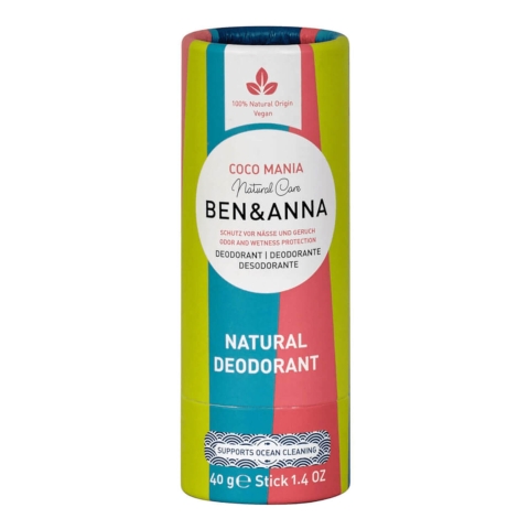 Ben amp;Anna Kokos Mania Natronbasierten Deostick, 40g