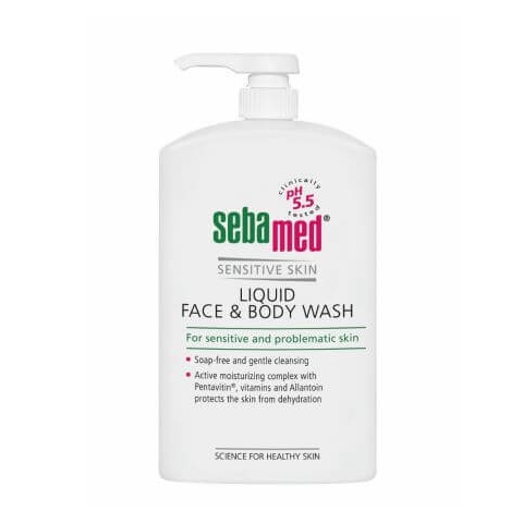 Dermatologischer Gesichts- und Körperreiniger, 1000 ml, sebamed