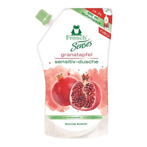 Refill Duschgel mit Granatapfelextrakt, 500 ml, Frosch
