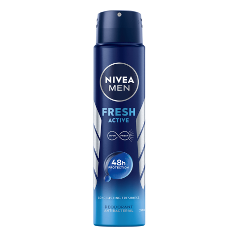 Nivea Men Fresh Active, Antitranspirant-Spray für Männer, 250 ml
