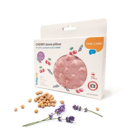 Anti-Kitzel-Kissen mit Kirschkernen, Rosa, Babyono
