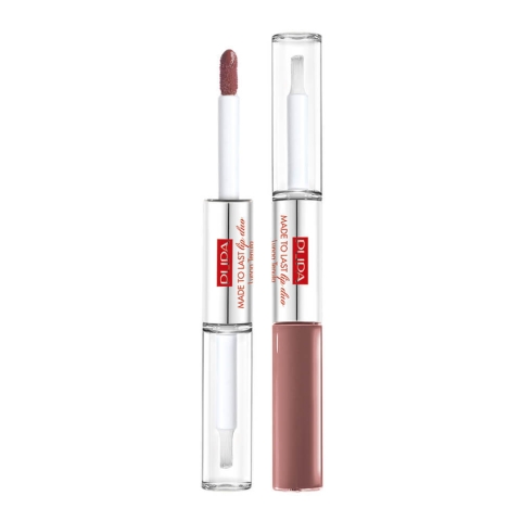 Pupa Milano Made To Last Lip Duo Wasserfester Lippenstift und Gloss 011, 2x4 ml