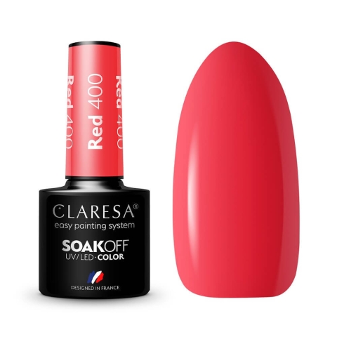 Claresa Soak Off UV/LED Rot Hybrid-Lack 400, 5g
