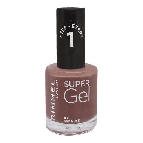 Rimmel London Super Gel Nagellack 033 R&B Rose, 12 ml
