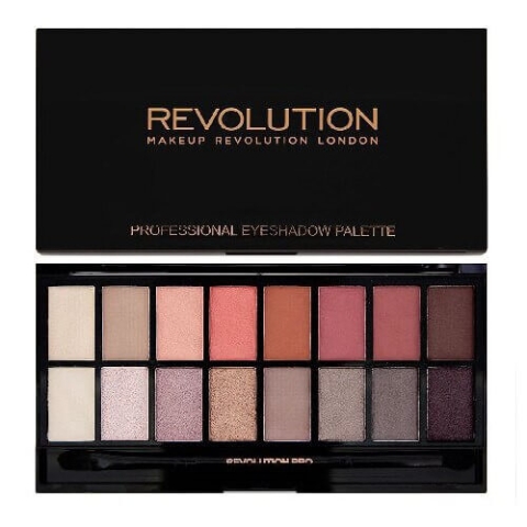 Makeup Revolution New-Trals vs Neutrals Lidschattenpalette, 16 Farben