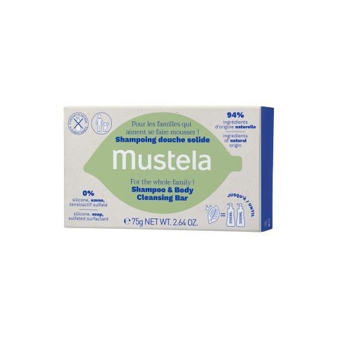 Festes Shampoo für Haar und Körper, 75 g, Mustela