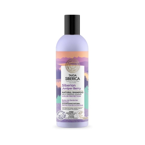 Natura Siberica Taiga Siberica Sibirischer Wacholder Shampoo für farbbehandeltes Haar mit Farbschutz aus sibirischer Wacholderbeere, 270ml