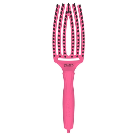 Olivia Garden FingerBrush Combo Medium Haarbürste Hot Pink