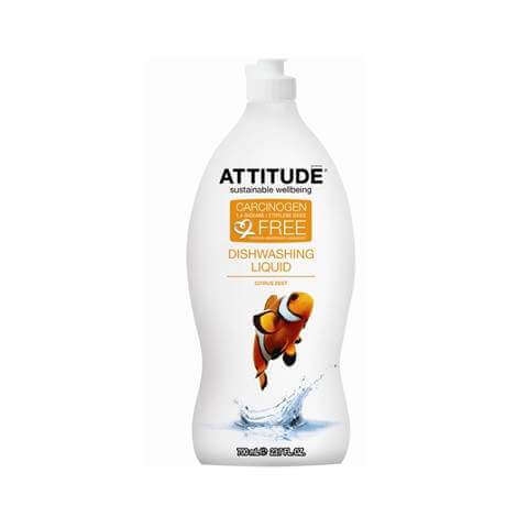 Flüssiges Geschirrspülmittel mit Zitrusfruchtschalen, 700 ml, Attitude