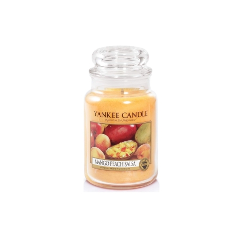 Yankee Candle großes Glas Mango Pfirsich Salsa Duftkerze, 623 g