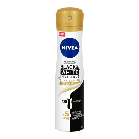 Nivea Deo-Spray B&W Seidig, 150 ml