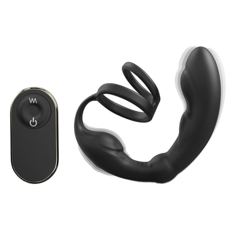 Marc Dorcel P-Ring Prostatamassagegerät mit doppeltem Penisring