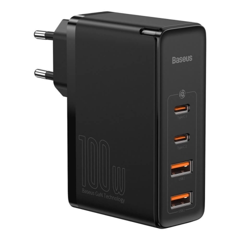 Baseus GaN2 Pro Schnellladegerät 100W USB / USB Typ C Quick Charge 4+ Power Delivery schwarz (CCGAN2P-L01)