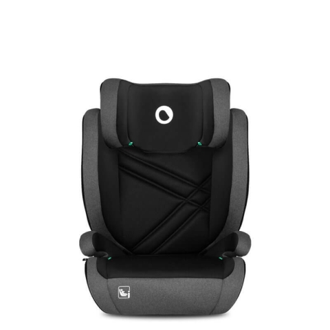 Autositz I-Size Hugo, 100 - 150 cm, Schwarz Grau, Lionelo