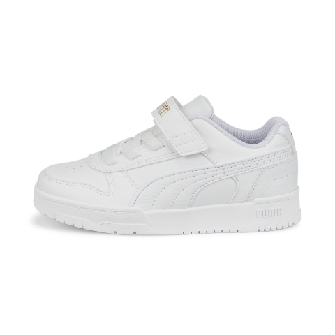 Puma RBD Game Low Sneakers für Kinder Schuhe | Mit Plain | White/Gold | Größe: 28