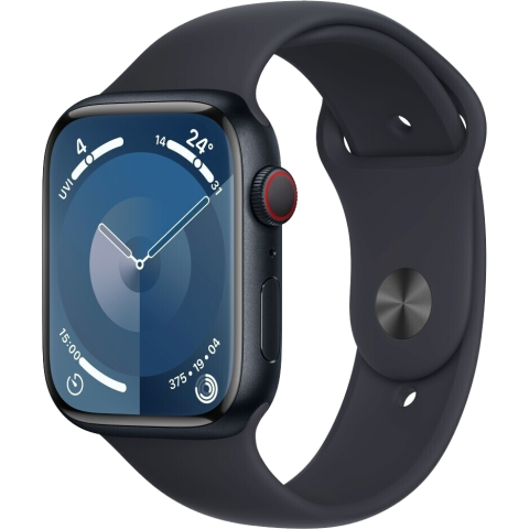 Watch 9 LTE Alu 45mm Sportarmband Mitternacht M/L MRMD3