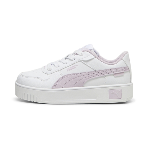 Puma Carina Street Sneakers Kinder Schuhe | Mit Plain | White/Grape Mist | Größe: 29