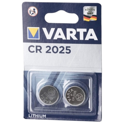Varta, Lithium-Batterie CR2025, 2 Stück